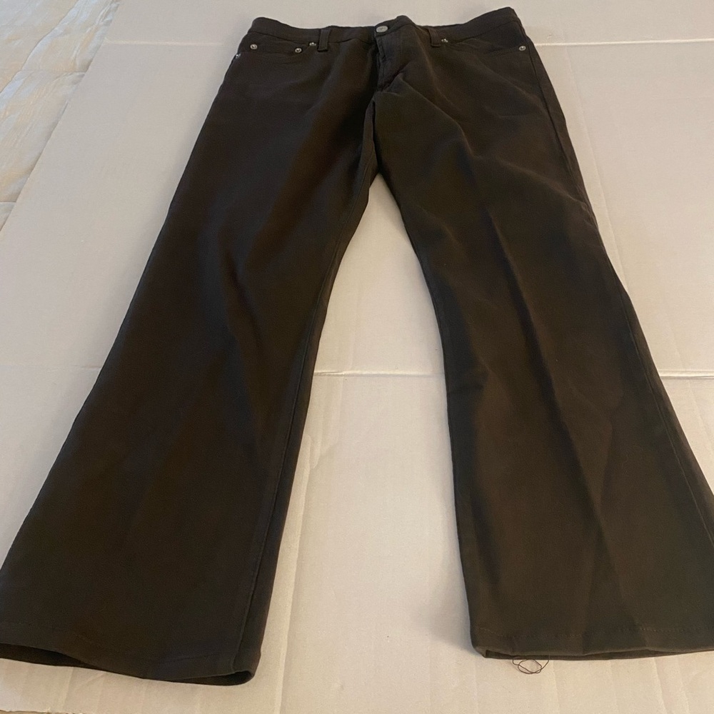 VitaminA Women’s Jeans Dark Brown Flared Pants Size 48 Deluxe Edition Made Italy